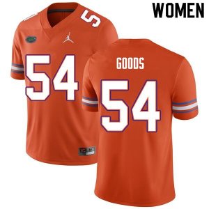 Women's Florida Gators #54 Lamar Goods NCAA Nike Orange Authentic Stitched College Football Jersey HNP0362CW